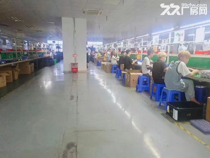 塘厦大坪楼上精装修厂房出租3300平，园区空地大，好招工-图4